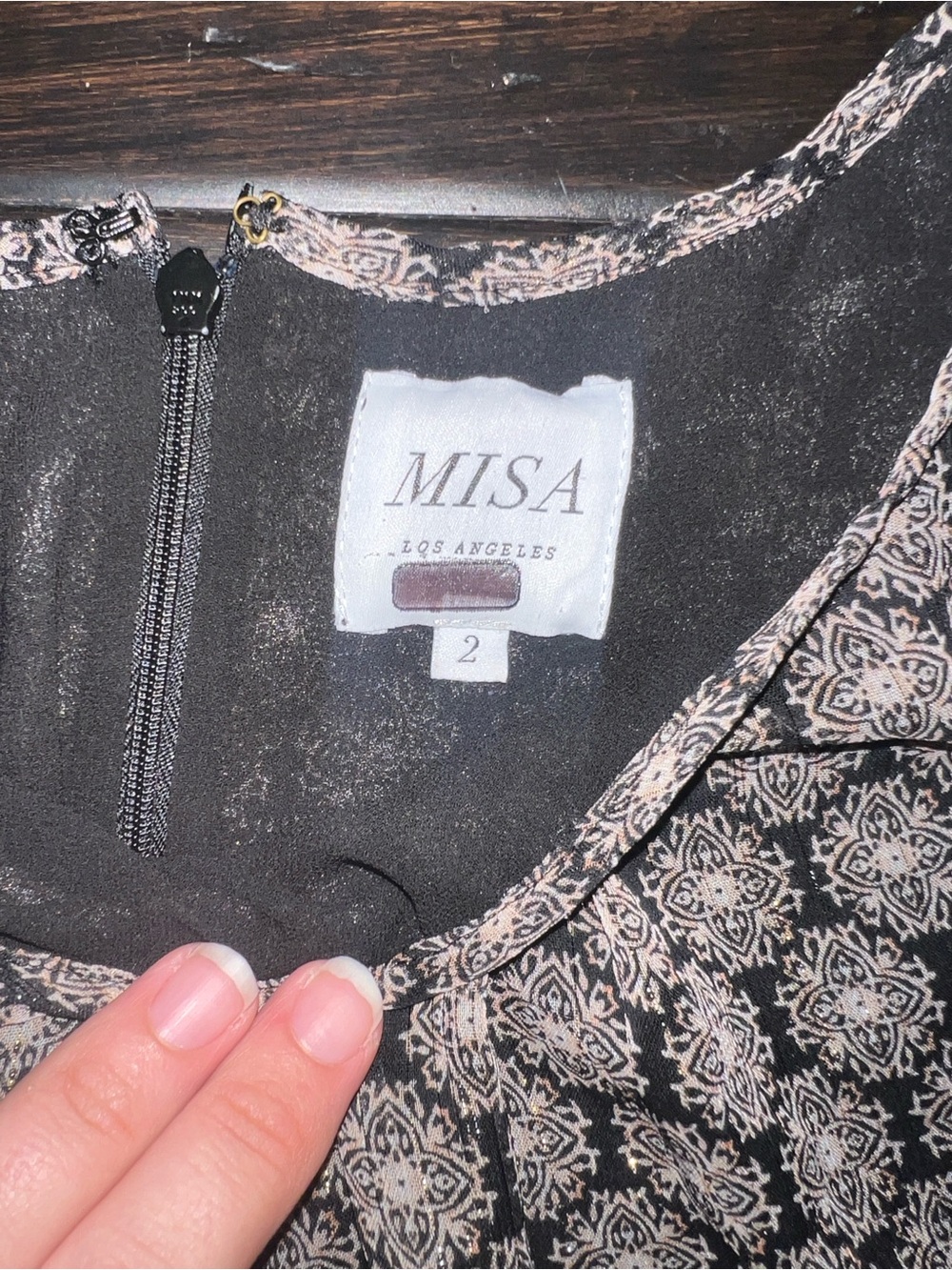 Misa Los Angeles Women’s Size 2 RTR Amber Paisley Print Mini Dress (0116) - Picture 14 of 16